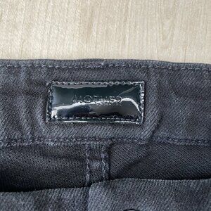 MOTHER The Looker Skinny Jeans Womens 25 Black‎ Mid Rise Minimalist Glam